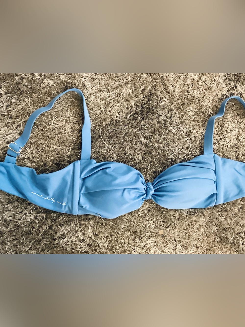 Arctic Blue Knotted Bikini Top 🩵 👩🏻